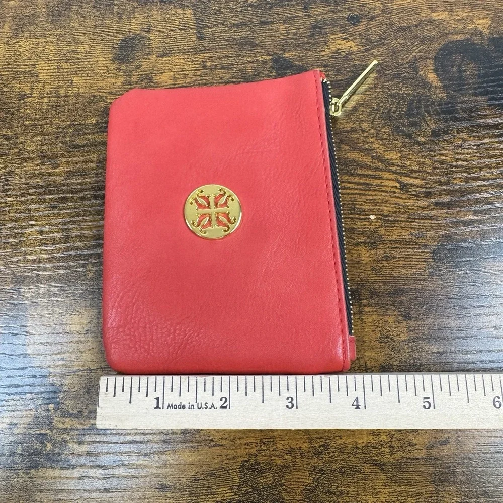 Rustic Cuff Red w/Gold RC Logo Zipper Closure‎ Storage Makeup Bag